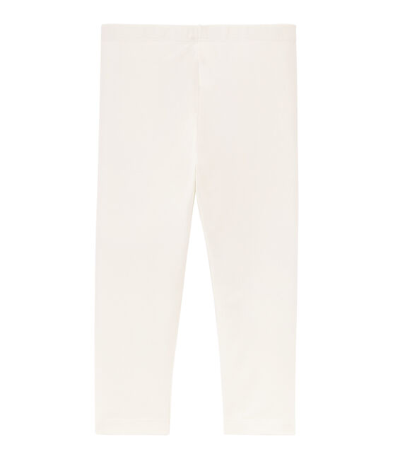 Legging corto bambina bianco MARSHMALLOW