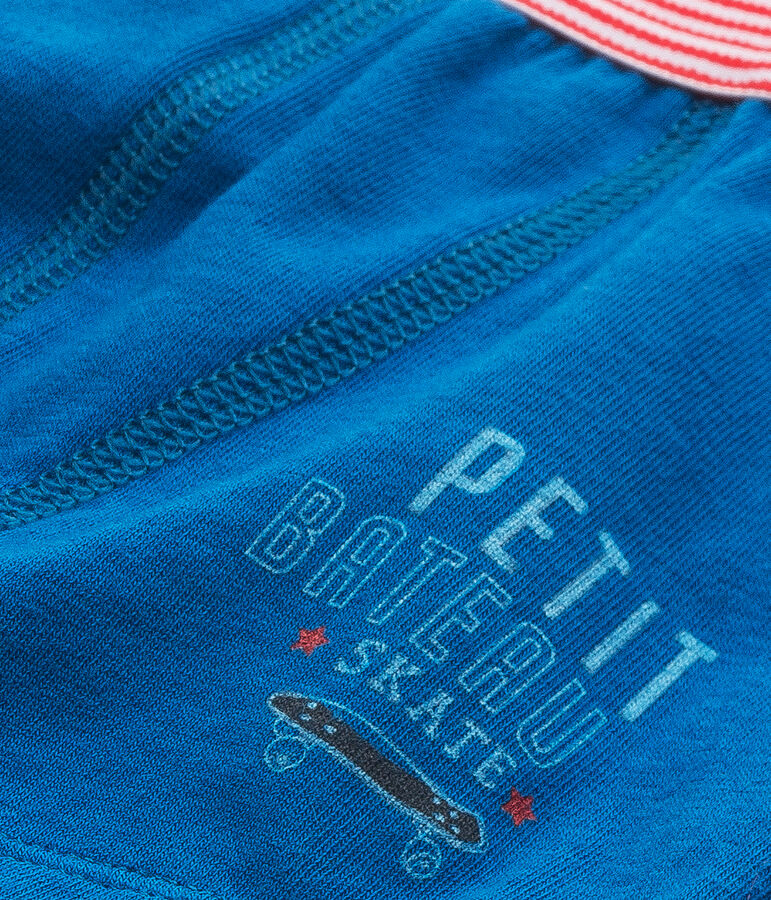 Boxer bambino con motivo blu Mykonos