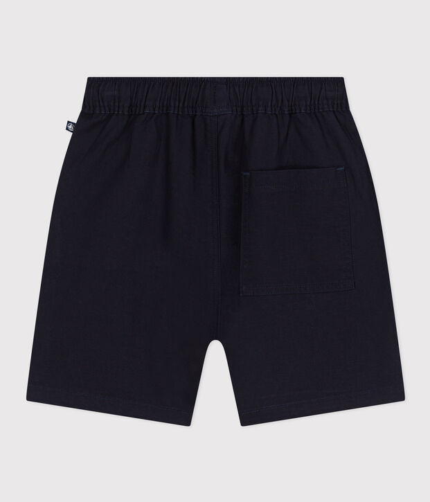 Shorts in twill di cotone e lino bambino SMOKING