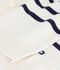 Cardigan in cotone a righe bambino blu/blu