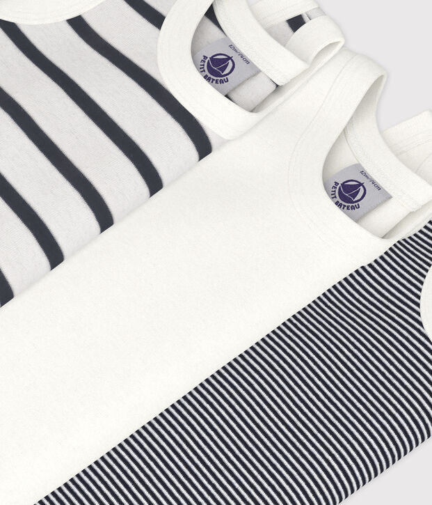 Confezione da 3 body senza maniche beb&egrave; multicolore