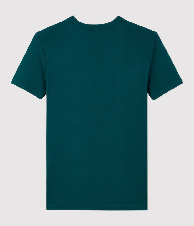 T-shirt girocollo iconica in cotone Donna verde