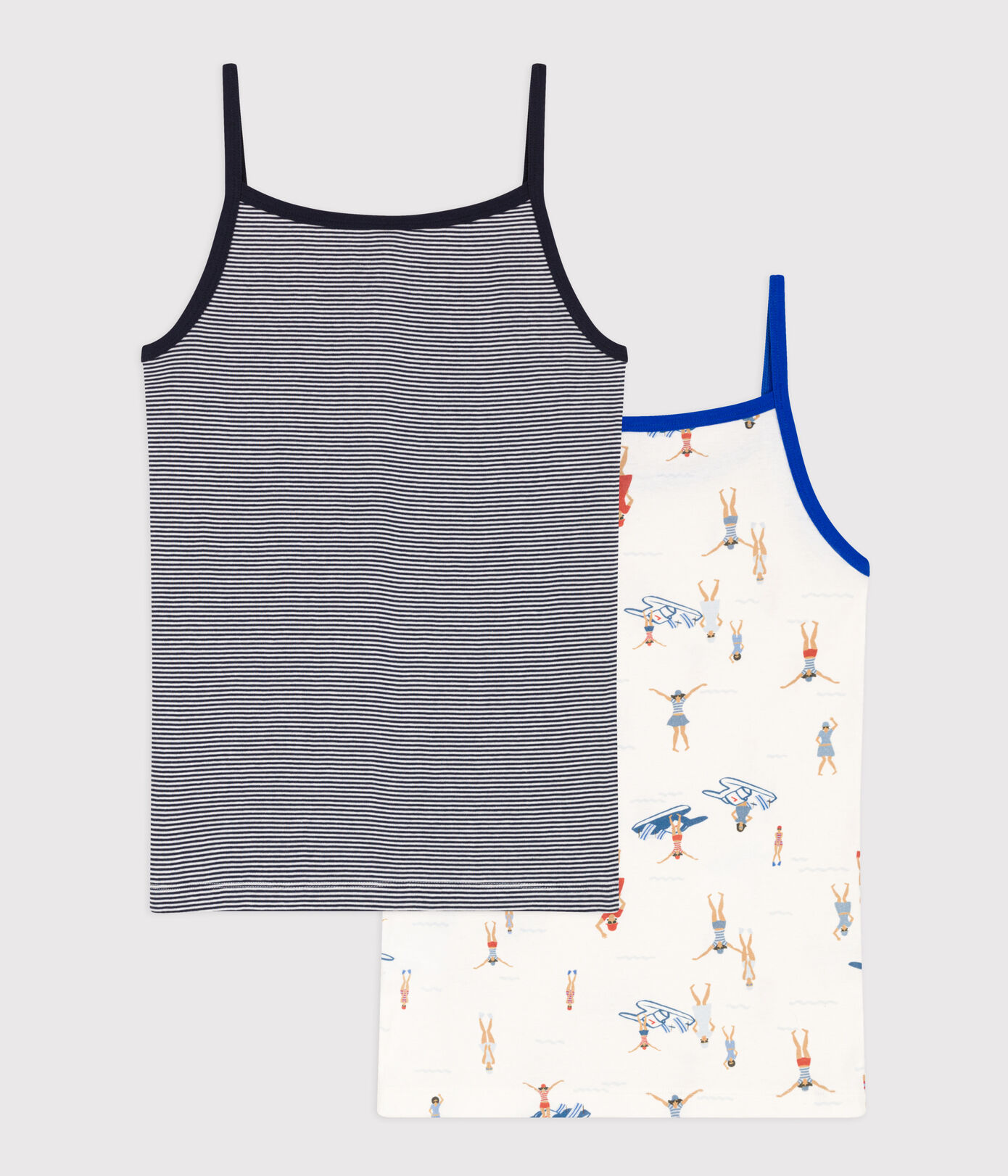 Canottiera con spalline in cotone donna variante 1 | Petit Bateau