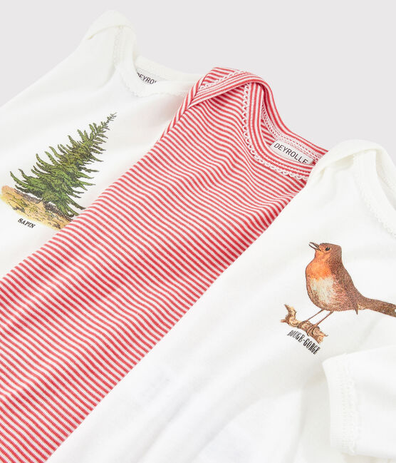 Confezione da 3 body a maniche lunghe bimba Petit Bateau x Deyrolle variante 1