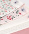 Set da 5 body a maniche corte in cotone a fiori neonato variante 1