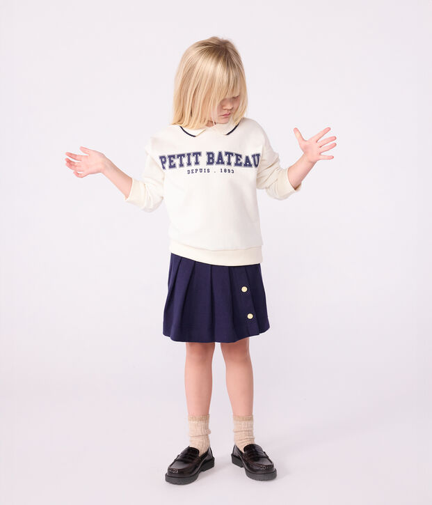 Felpa in cotone stampato bambino MILK