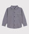 Camicia in cotone a quadri bambino blu SOIR/ MILK