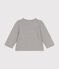 Cardigan in tessuto felpato per bebè grigio CHATON CHINE
