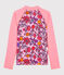 T-shirt anti-UV UPF 50+ ecoresponsabile donna rosa PATIENCE/bianco MULTICO
