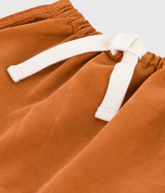 Pantalone in velluto a costine bebè. marrone ECUREUIL