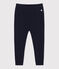 Leggings in cotone tinta unita neonato blu SMOKING