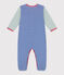 Pigiama in cotone a righe neonato blu/bianco