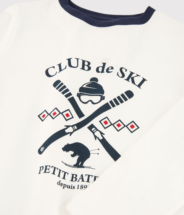 T-shirt serigrafata bambino bianco