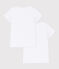 Confezione da 2 t-shirt bianche manica corta bambina variante 1