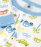 Pigiama molto aderente in cotone con automobili stampate bambino bianco MARSHMALLOW/bianco MULTICO