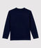 T-shirt bambino a maniche lunghe in cotone blu SMOKING