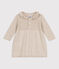 Abito a maniche lunghe in maglia di cotone neonato beige MONTELIMAR CHINE