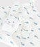 Doudou in cotone con balena stampata neonato MARSHMALLOW/ ADRIATIC