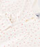 Pigiama bambina in cotone motivo cuore bianco MARSHMALLOW/ PAPAYE