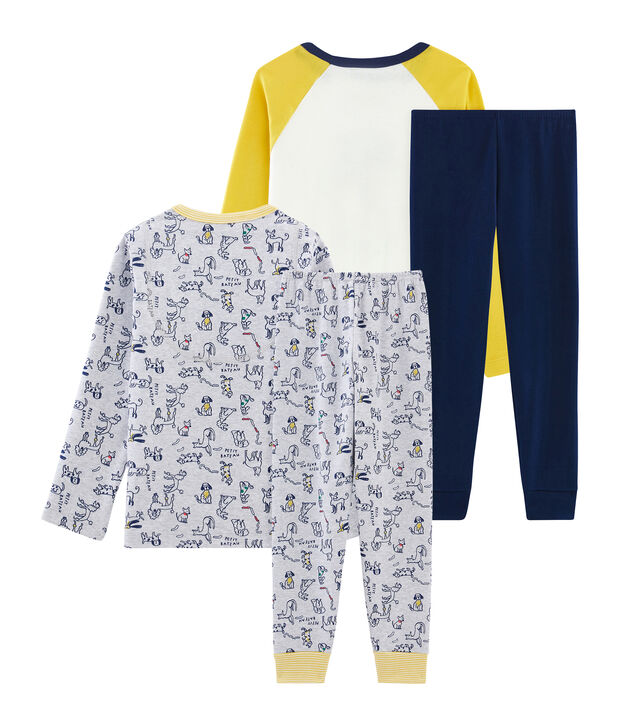 Duo pigiami bambino a costine multicolore