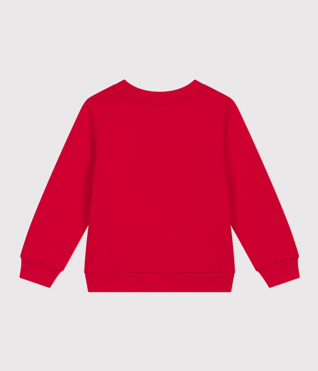 Felpa in molleton bambino rosso