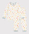 Pigiama bambino in velluto con motivo a stelle bianco MARSHMALLOW/bianco MULTICO
