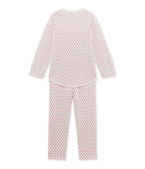 Pigiama per bambina stampato bianco LAIT/bianco MULTICO