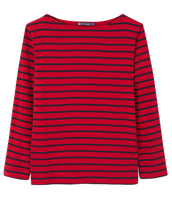 T-shirt a righe  rosso MARS/blu SMOKING