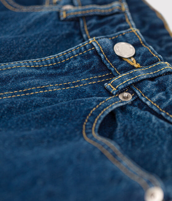 Jeans eco-sostenibili in cotone Donna blu BLEU DELAVE