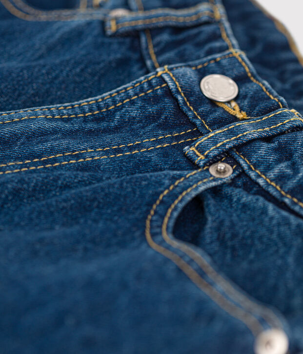 Jeans eco-sostenibili in cotone Donna blu