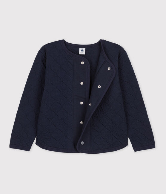 Cardigan bambina in tubique blu SMOKING