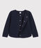 Cardigan bambina in tubique blu SMOKING
