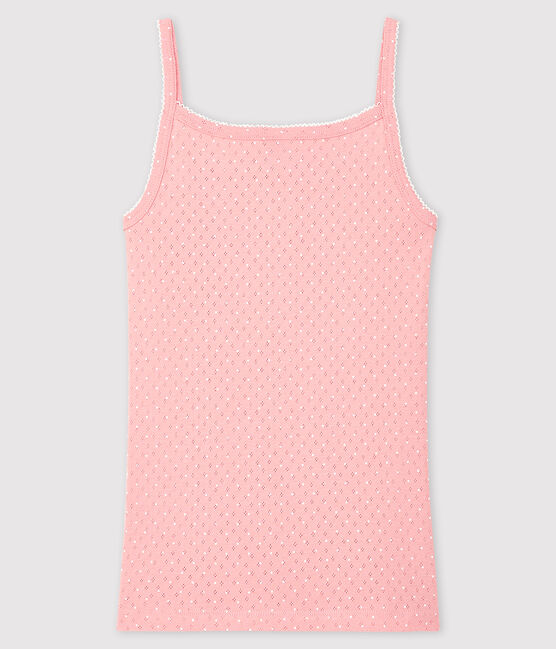 Canottiera con spalline fantasia Donna rosa CHARME/bianco ECUME