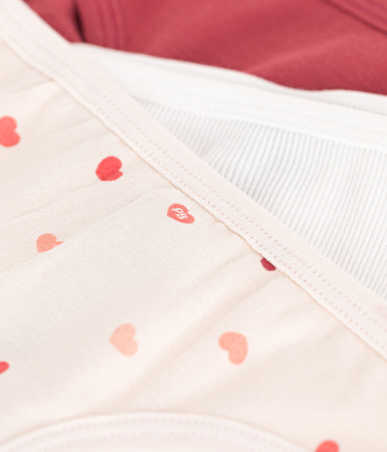 Confezione da 3 slip bambina in cotone multicolore