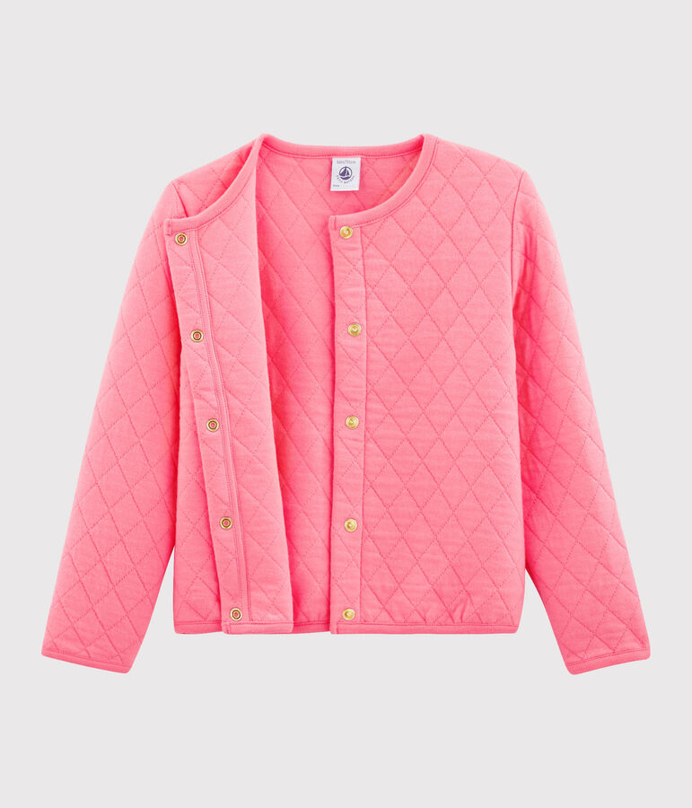 Cardigan bambina rosa