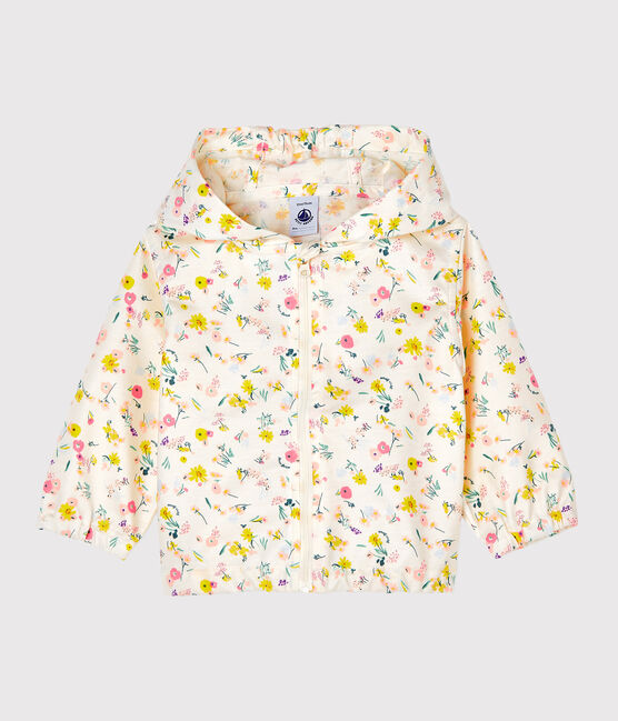 Giacca antivento fantasia bebè unisex bianco MARSHMALLOW/rosa ROSE/ MULTICO