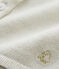 Bolero bambina brillante bianco ECUME/marrone EM DORE