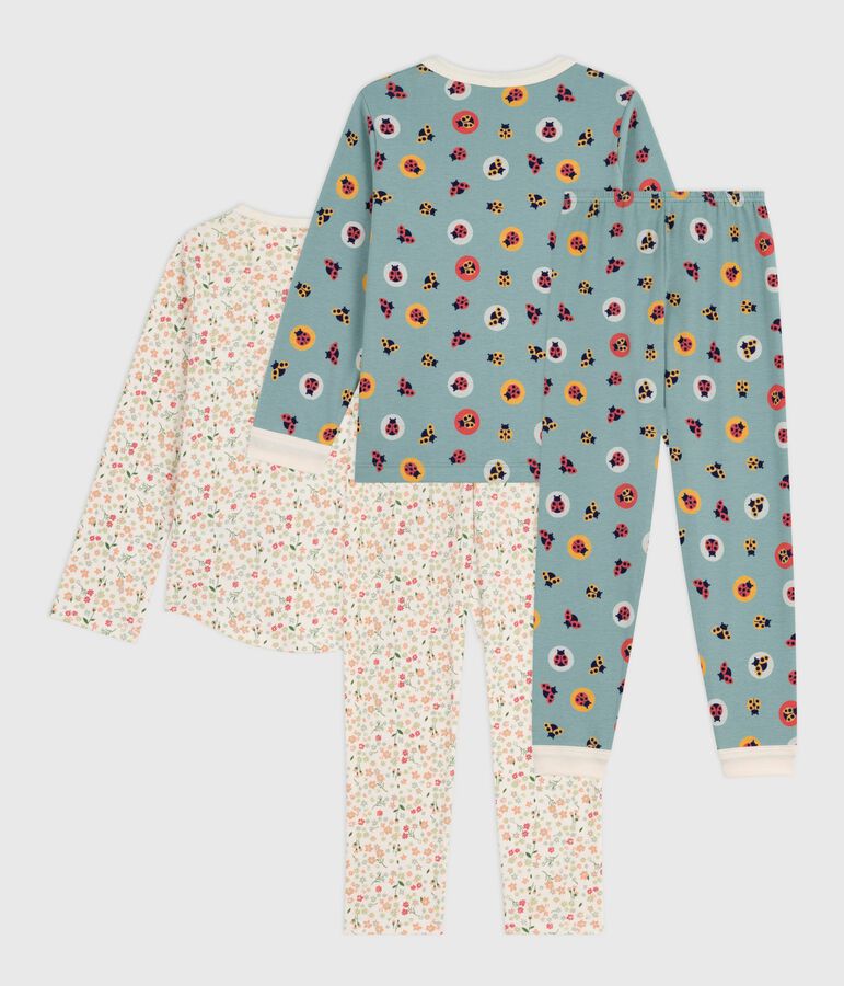Set di pigiami in cotone fantasia bambino multicolore