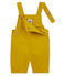 Salopette corta bambino in twill verde BAMBOO