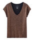 T-shirt maniche corte donna in lino cangiante