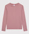 T-shirt girocollo iconica in cotone a righe Donna rosso SANGRIA/ MARSHMALLOW