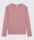 T-shirt girocollo iconica in cotone a righe Donna