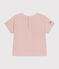 T-shirt Monsieur Madame in cotone neonato rosa SALINE