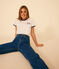T-shirt LE DROIT Parigi in cotone donna ecru AVALANCHE