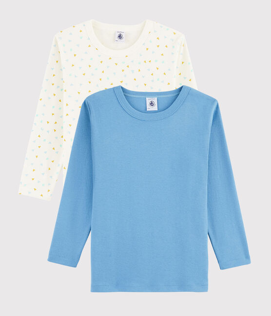 Confezione da 2 t-shirt manica lunga fantasia geometrica bambino variante 1