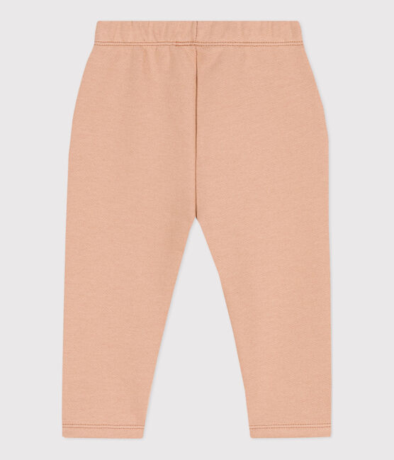 Pantaloni bebè in tessuto felpato tinta unita beige VINTAGE