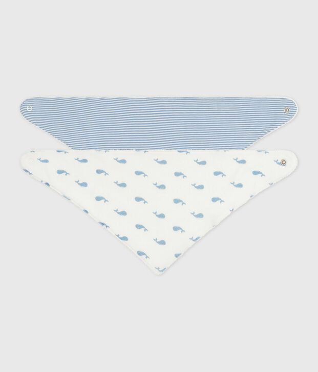 Set di bandane in cotone con stampa neonato multicolore