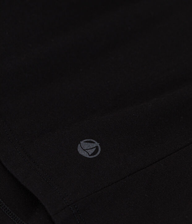 T-shirt LE DROIT scollo a V in cotone Donna nero