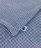 T-shirt a maniche lunghe in misto lana e cotone a righe donna blu MEDIEVAL/bianco MARSHMALLOW