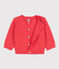 Cardigan in maglia di cotone per neonati arancione JUPITER